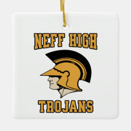 Neff High School Trojans La Mirada Personalisiert Keramikornament