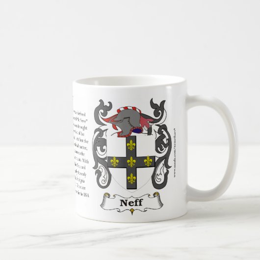 Neff, Ursprung, Bedeutung und das Wappen auf einer Kaffeetasse (Rechts)