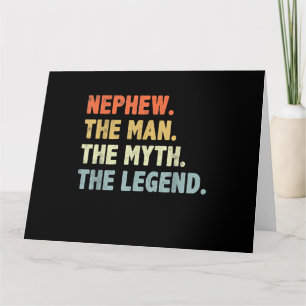 Neffe Der Mann Mythos Legende Vater-Tag Karte