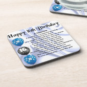 Neffe-Gedicht - 16. Geburtstag Untersetzer (Linke Seite)