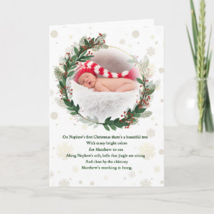 Neffe hat sein 1. Weihnachten mit Babys Namen