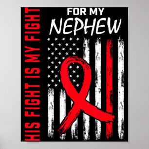 Neffe Herzkrankheit Bewusstseinsmonat Produkte Ame Poster