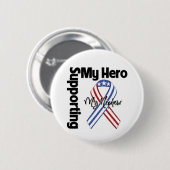 Neffe - Militär, das meinen Held stützt Button (Vorne & Hinten)