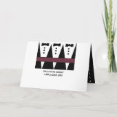 NEFFE Seiten-Jungen-Hochzeits-Einladung Einladung (Rückseite)