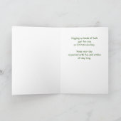 Neffe St Patricks Day Baustellen-LKW Karte (Innenseite)