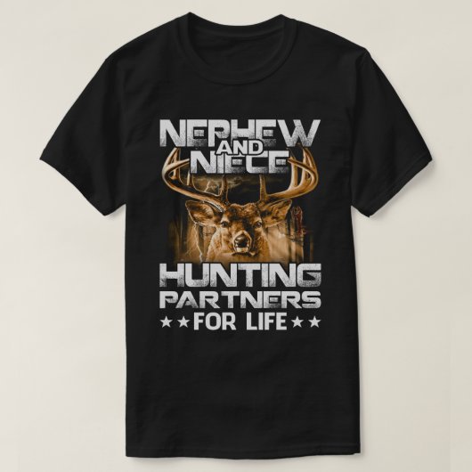 Neffe und Nichte Jagdpartner für den T - Shirt von (Design vorne)