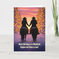 Neffe und Schwägerin Land Weihnachten