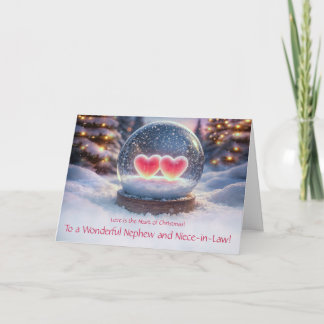 Neffe und Schwägerin Weihnachtsferien Karte