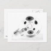 NEGATIV-BULBUS POSTKARTE (Vorne/Hinten)