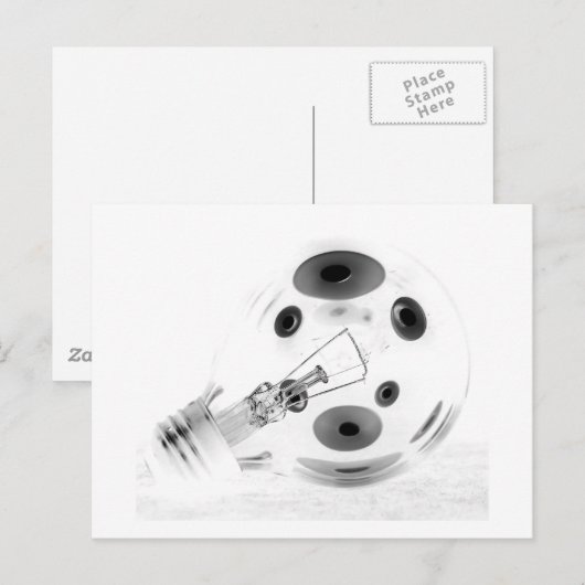 NEGATIV-BULBUS POSTKARTE (Vorne/Hinten)