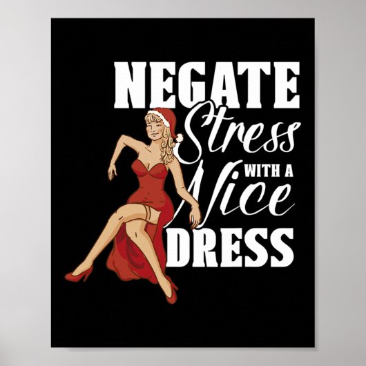 Negativ Stress mit einem schönen Kleid Stress Bewu Poster (Vorne)