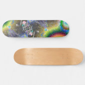 Negative Enamel Sunburst Fun Frame, Negative En... Skateboard (Horizontal)