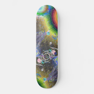 Negative Enamel Sunburst Fun Frame, Negative En... Skateboard
