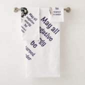 Negative Energie wird an Absender zurückgegeben Badhandtuch Set (Insitu)