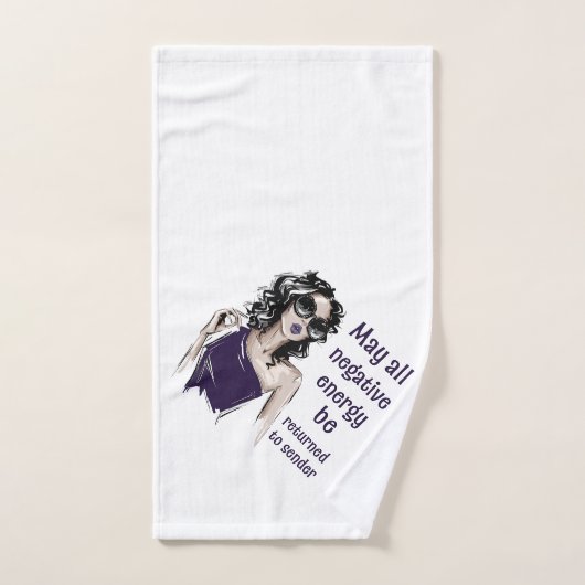 Negative Energie wird an Absender zurückgegeben Badhandtuch Set (Handtuch)