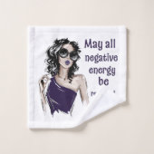 Negative Energie wird an Absender zurückgegeben Badhandtuch Set (Waschlappen)