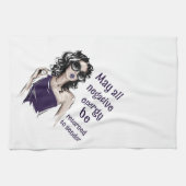 Negative Energie wird an Absender zurückgegeben Geschirrtuch (Horizontal)