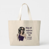 Negative Energie wird an Absender zurückgegeben Jumbo Stoffbeutel (Rückseite)