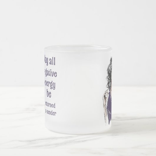 Negative Energie wird an Absender zurückgegeben Mattglastasse (Mittel)