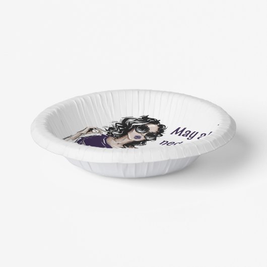 Negative Energie wird an Absender zurückgegeben Pappteller (Gewinkelt)