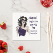 Negative Energie wird an Absender zurückgegeben Serviette (Beispiel)