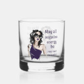 Negative Energie wird an Absender zurückgegeben Whiskyglas (Vorderseite)