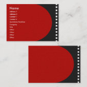 Negative Filmstreifen-Visitenkarte Visitenkarte (Vorne/Hinten)