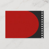 Negative Filmstreifen-Visitenkarte Visitenkarte (Rückseite)