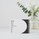 Negative Filmstreifen-Visitenkarte Visitenkarte (Stehend Vorderseite)