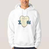 Negative ich Liebe mich bubbly Design Hoodie (Vorderseite)