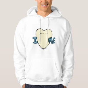 Negative ich Liebe mich bubbly Design Hoodie
