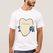 Negative ich Liebe mich bubbly Design T-Shirt (Vorderseite)