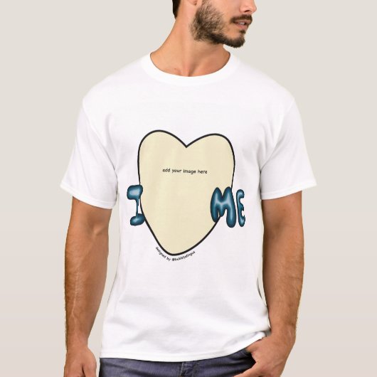 Negative ich Liebe mich bubbly Design T-Shirt (Vorderseite)