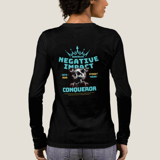 Negative impact T-Shirt Tri-Blend Shirt (Rückseite)