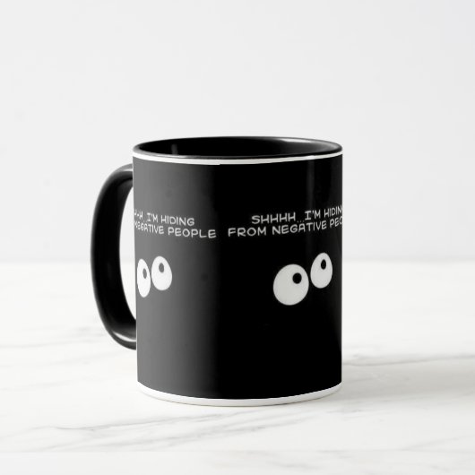 Negative Leute Tasse (Vorderseite Links)