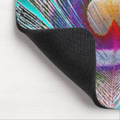 Negative Pfauenfeder Mousepad (Ecke)