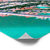 Negative Pfauenfeder Poster (Ecke)