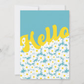 Negative Space Daisies Hallo Denken Sie an Sie (Vorderseite)