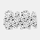 Negative Space Daisies weiß auf schwarz Geschenkschachtel (Ungefaltet)