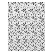 Negative Space Daisies weiß auf schwarz Tischdecke (Vorderseite)