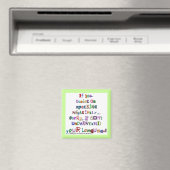 Negative Sprache Magnet (In Situ (Geschirrspüler))