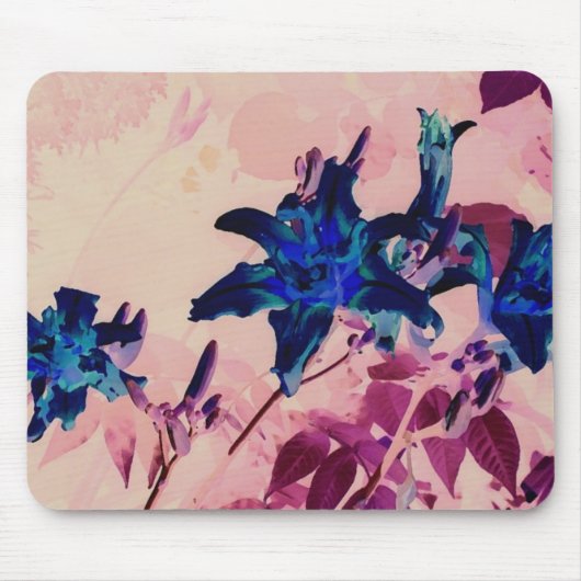 negative Tigerlilien Mousepad (Vorne)