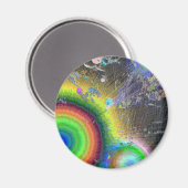 Negativer Enamel Sunburst Magnet (Vorderseite/Rückseite)