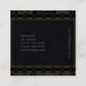 Negativer Film Quadratische Visitenkarte (Rückseite)