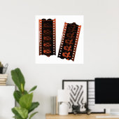 Negativer Filmstreifen Poster (Heimbüro)