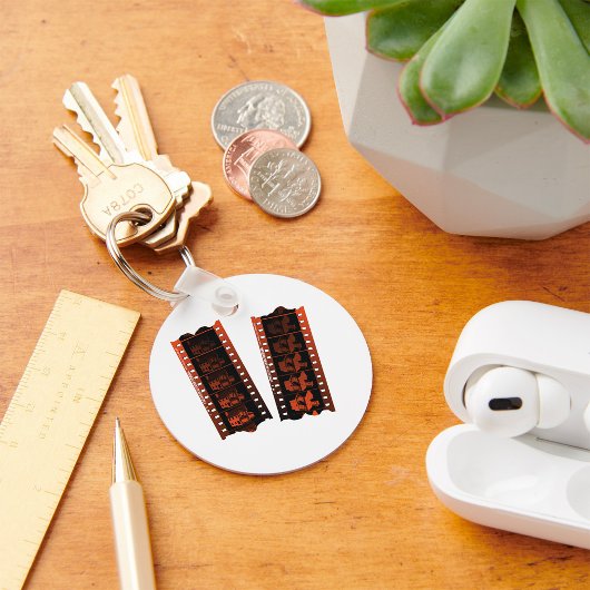 Negativer Filmstreifen Schlüsselanhänger