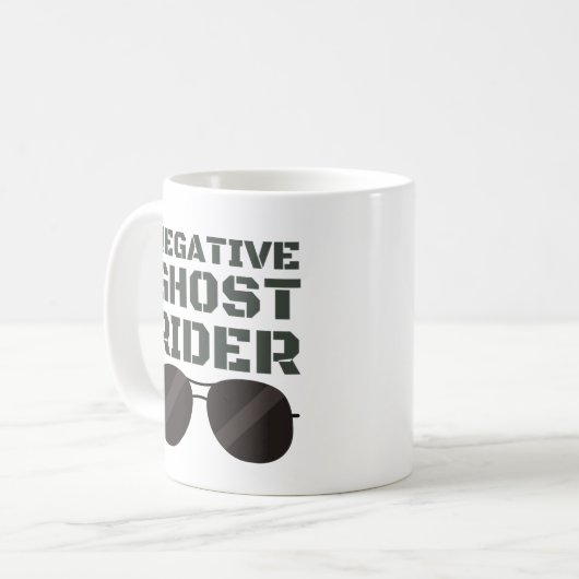 Negativer Ghost Rider Kaffeetasse (Vorderseite Links)