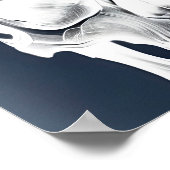 Negativer Stammesschädel Poster (Ecke)