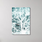 Negatives Bildbaummuster Leinwanddruck (Vorderseite)