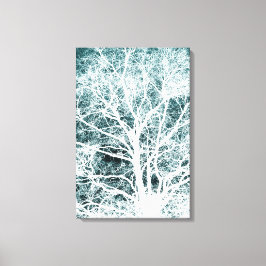 Negatives Bildbaummuster Leinwanddruck